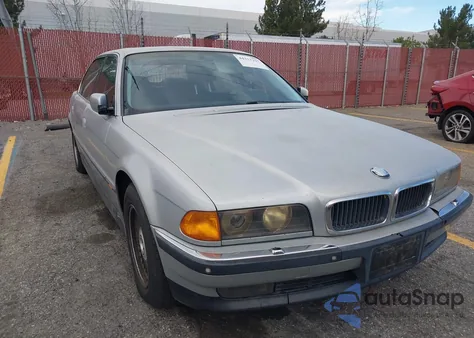 1998 BMW 750Il z USA, uszkodzony, nr VIN WBAGK2322WDH69442